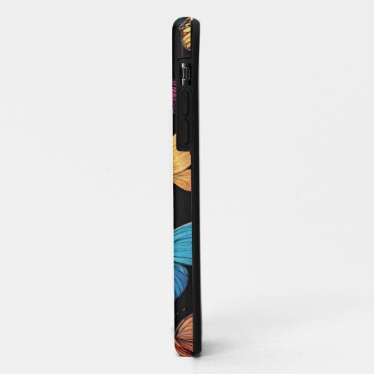 Levendige vlinders monogram Case-Mate iPhone case (Achterkant/links)