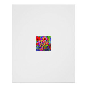 Levendige Vlindertuin Bloei Perfect Poster