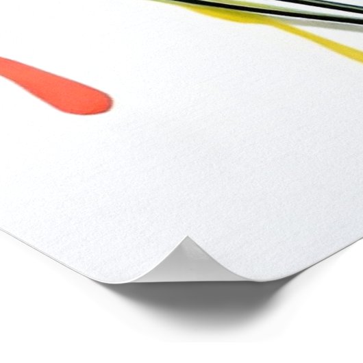 Levendige vlindertuin | Geïnspireerd voorjaarsontw Poster (Hoek)