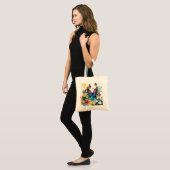 Levendige vlindertuin | Geïnspireerd voorjaarsontw Tote Bag (Voorkant (model))