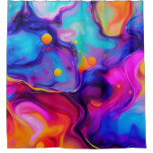 Levendige vloeibare kunstwerken douchegordijn (Voorkant)