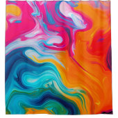 Levendige vloeibare kunstwerken douchegordijn (Voorkant)