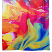 Levendige vloeibare kunstwerken douchegordijn (Voorkant)