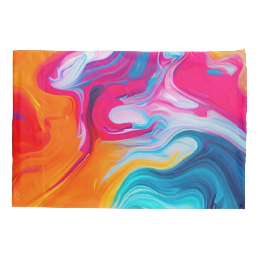 Levendige vloeibare kunstwerken kussensloop (Achterkant)