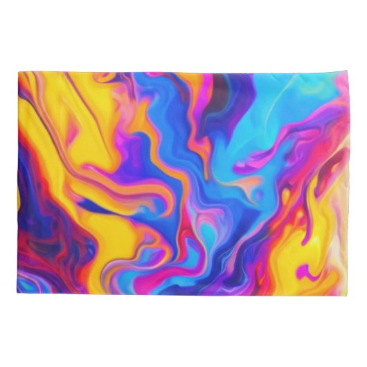 Levendige vloeibare kunstwerken kussensloop (Achterkant)