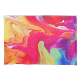 Levendige vloeibare kunstwerken kussensloop