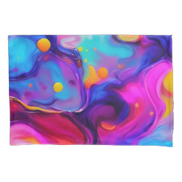 Levendige vloeibare kunstwerken kussensloop