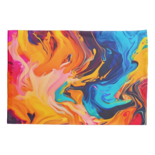 Levendige vloeibare kunstwerken kussensloop (Achterkant)