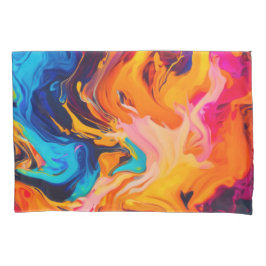 Levendige vloeibare kunstwerken kussensloop