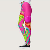 Levendige vloeibare verf leggings (Links)