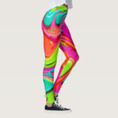 Levendige vloeibare verf leggings (Rechts)