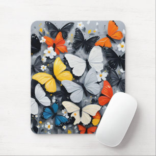 "Levendige vlucht: Acrylkleurige Vlinders Muismat
