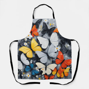 "Levendige vlucht: Acrylkleurige Vlinders Schort