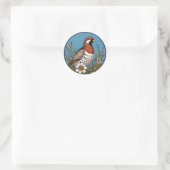 🦜 Levendige vogel bloemen sticker natuur decor ca (Tas)