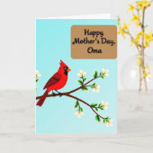 Levendige Vogel Speciale Dag Kaart (Gele Bloem)