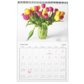 Levendige volledige lengte Tulp Tuin 12 maanden Kalender (Jan 2026)