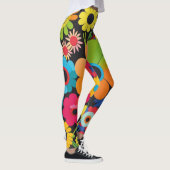 Levendige " Vonk" Legins in een Multicolor Splas Leggings (Rechts)