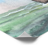 Levendige vormgeving in Pier Poster Print (Hoek)