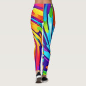 Levendige vortex in artistieke wervelwind leggings (Achterkant)