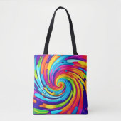 Levendige vortex in artistieke wervelwind tote bag (Voorkant)