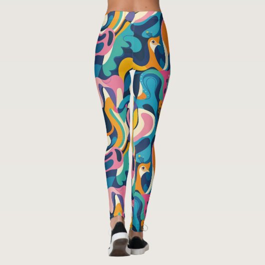 Levendige vortex-Leggings Leggings (Achterkant)