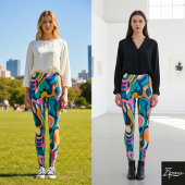 Levendige vortex-Leggings Leggings