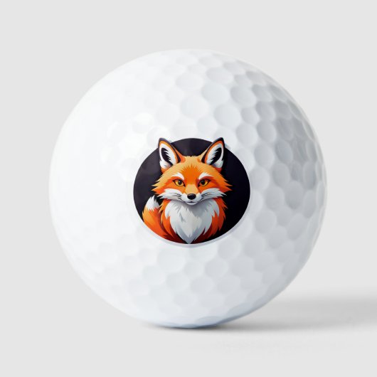 Levendige Vossekop Golfballen (Voorkant)