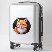 Levendige Vossen Kop Sticker (Koffer)