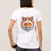 Levendige Vossen Kop T-shirt (Achterkant)