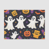 Levendige vriendelijke geesten & Happy Pumpkins Ha Tissuepapier (Voorkant)