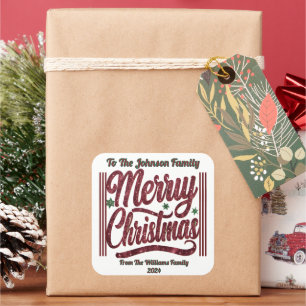 Levendige vrolijke kerst Sticker