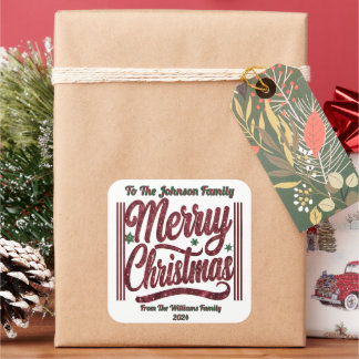 Levendige vrolijke kerst Sticker