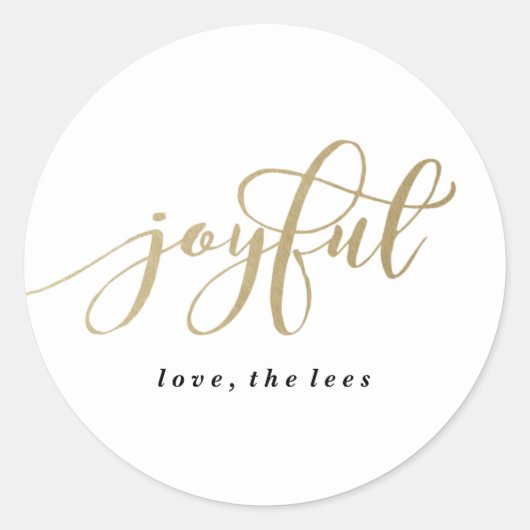 Levendige vrolijke vakantie ronde Sticker (Voorkant)