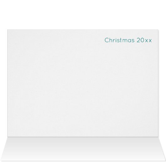 Levendige vrolijkheid + heldere kerst Kaart (Binnen Horizontaal (Boven))