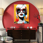 Levendige Vrouw Pop Art Poster<br><div class="desc">Whimsy Wall Art Co. Cadeaus: Het "Pop Femme" Collectie Welkom in een wereld waar kleur poppen en stijlen verblinden! Introductie van het "Pop Femme"-Collectie, een levendige serie vrouw portret pop kunst prints die een beeldend feest zijn van mode, vrouwelijkheid en onbevreesde expressie. Elk stuk in dit collectie is een gedurfde...</div>