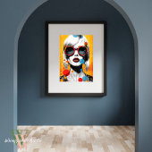 Levendige Vrouw Pop Art Poster
