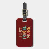 Levendige Wanderlust: Reis gewoon meer Acrylbagage Bagagelabel (Voorkant verticaal)