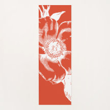 Levendige warme Poppy Yoga Mat