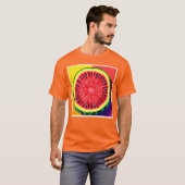 Levendige Watermeloen Pop Art T-shirt (Voorkant volledig)