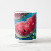 Levendige Watermeloen Slices Onderwater – Verfriss Koffiemok (Center)