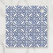 Levendige Waterverf Bloemen Citrus Tegels Dank u Bedankjes Labels (Achterkant)