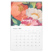 Levendige Waterverf bloemen maximalist 2025 Kalender (Jan 2026)