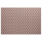 Levendige Waterverf Bloemen Stof op Zwart (Yard (91,4 cm))