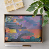 Levendige Waterverf Cactus en Bloemen Decoupage Tissuepapier (Geschenk)