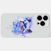 Levendige Waterverf Cat Face T-shirt Case-Mate iPhone Case (Achterkant (horizontaal))
