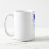 Levendige Waterverf Cat Face T-shirt Koffiemok (Links)