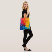 Levendige Waterverf Chaos Kunst Tote Bag (Op model)