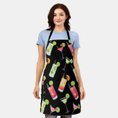Levendige Waterverf Cocktails Schort (Gedragen)