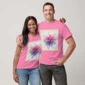 Levendige Waterverf Dank u Mannen T-shirt (Unisex)