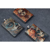 Levendige Waterverf Dia de los Muertos Catrina Heupfles